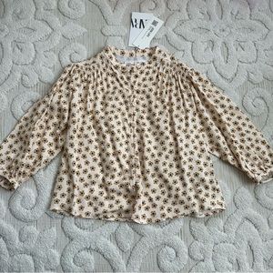Zara Toddler Girl Blouse 4-5 NWT